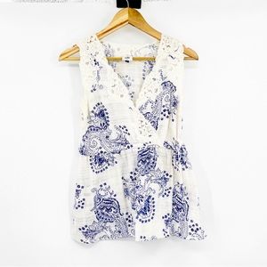 CAbi Veranda Paisley Swirl Lace Top Style #5223